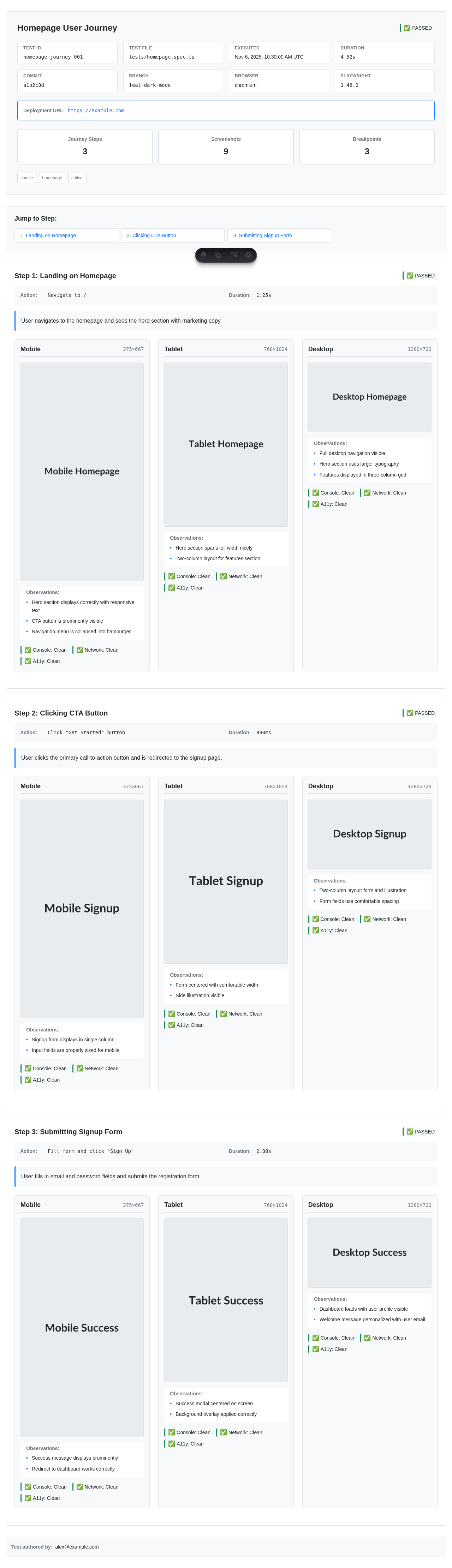 Step 5 - desktop view